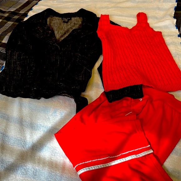 2 pieces orange pullover & crew pants Jacket sold separate. Bundle and get disc - Picture 3 of 6